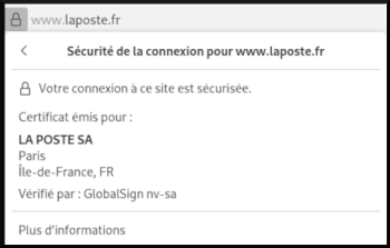 Connexion réalisée avec Firefox